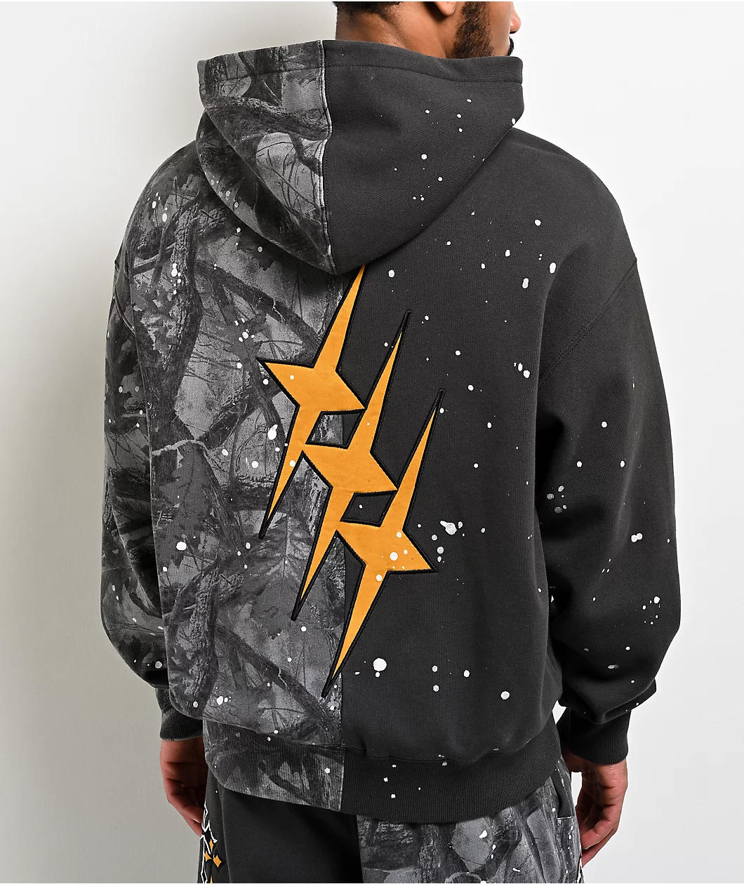 Roning By Benjart Adductor Grey & Camo Boxy Zip Hoodie - Image 2