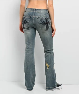 Roning By Benjart Alyssia Sequins Drizzle Bootcut Jeans