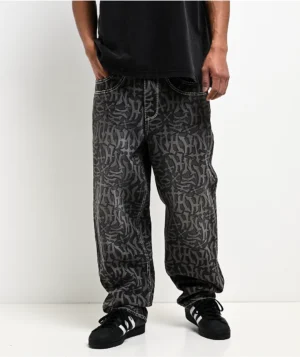Roning By Benjart Ambush Marked Up Black Wash Jeans