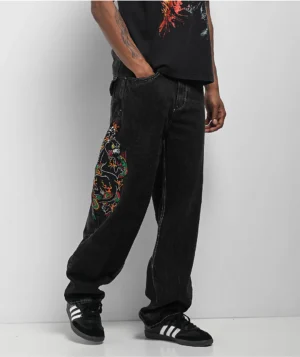 Roning By Benjart Ambush Panther Black Wash Jeans
