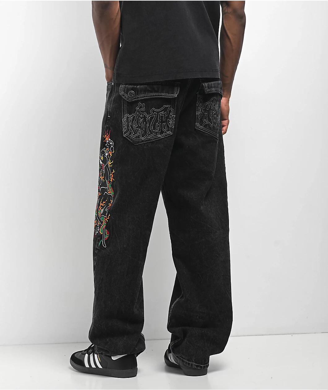 Roning By Benjart Ambush Panther Black Wash Jeans - Image 2