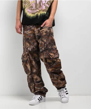 Roning By Benjart Brown Camo 3D Cargo Pants