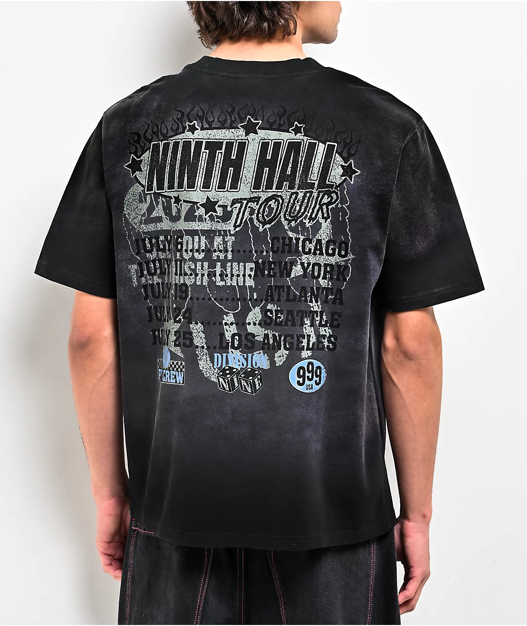 Roning By Benjart False Start Charcoal Wash Boxy T-Shirt - Image 2