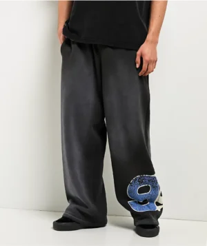 Roning By Benjart False Start Grey Wash Baggy Sweatpants