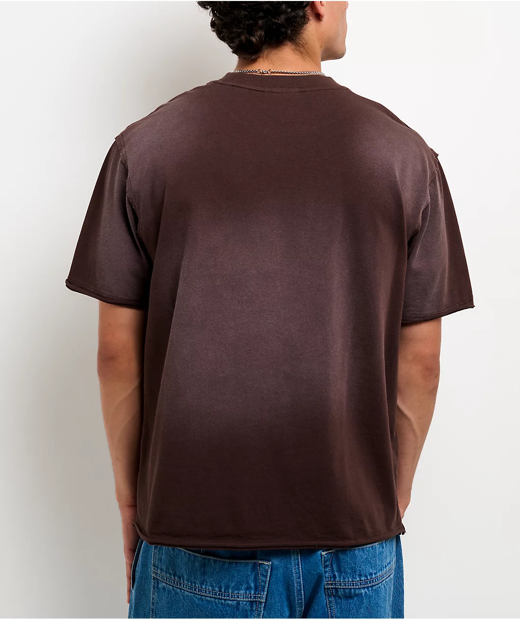 Roning By Benjart Fein Brown Wash T-Shirt - Image 2