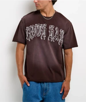 Roning By Benjart Fein Brown Wash T-Shirt