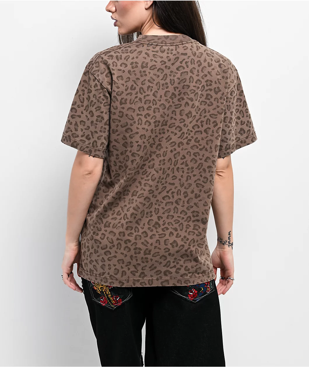 Roning By Benjart Fien Vintage Leopard Brown T-Shirt - Image 2