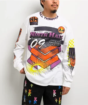 Roning By Benjart Full Throttle White Long Sleeve T-Shirt