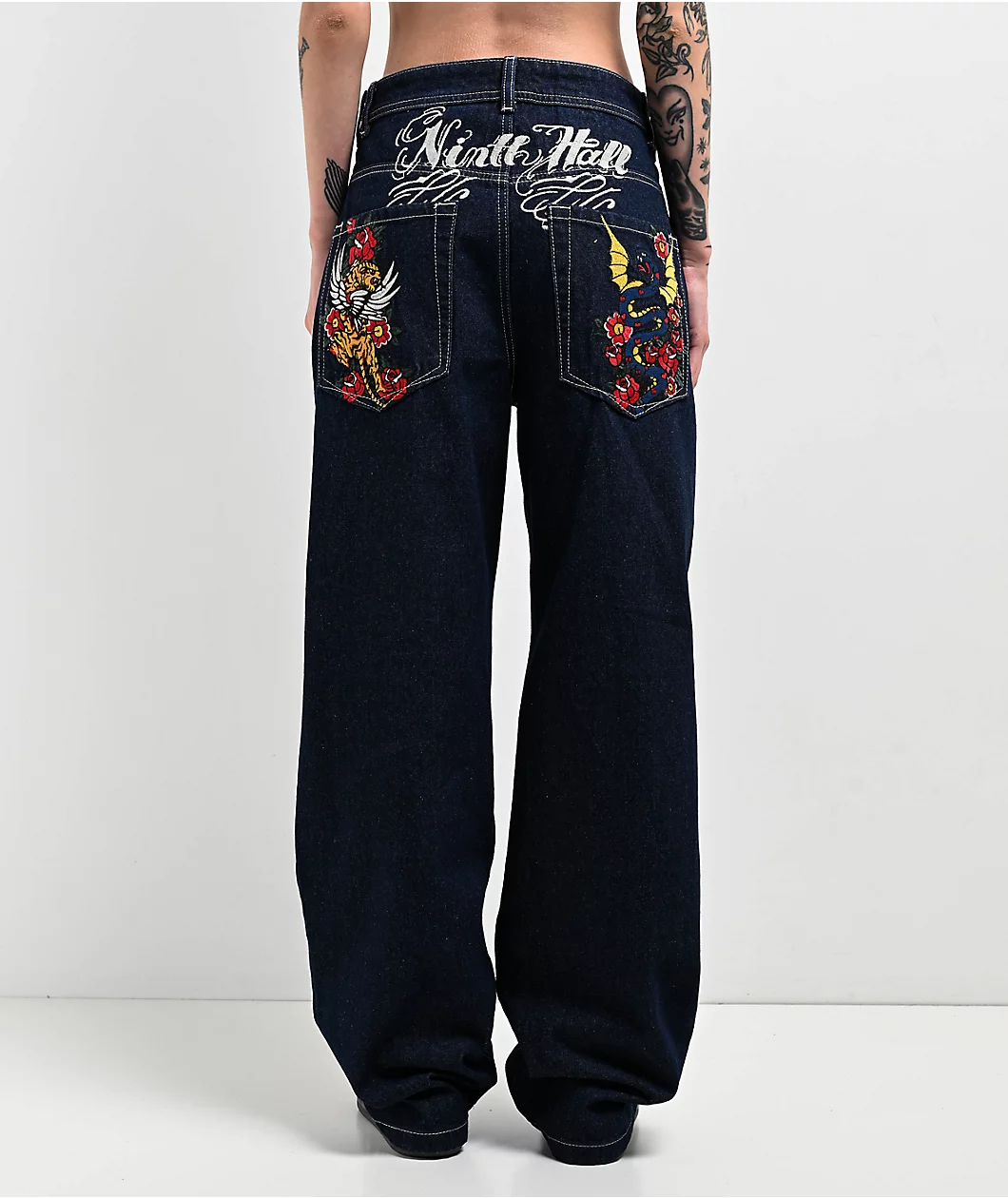 Roning By Benjart Idle Rinse Blue Straight Leg Denim Jeans