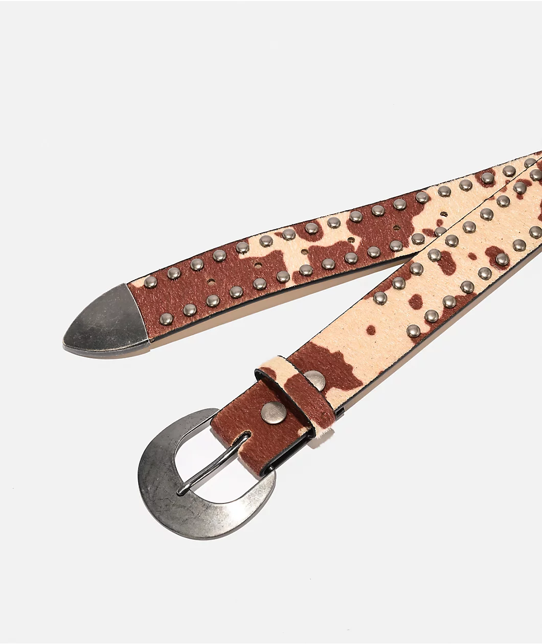 Roning By Benjart Jude Western Cow Print Belt - Image 2
