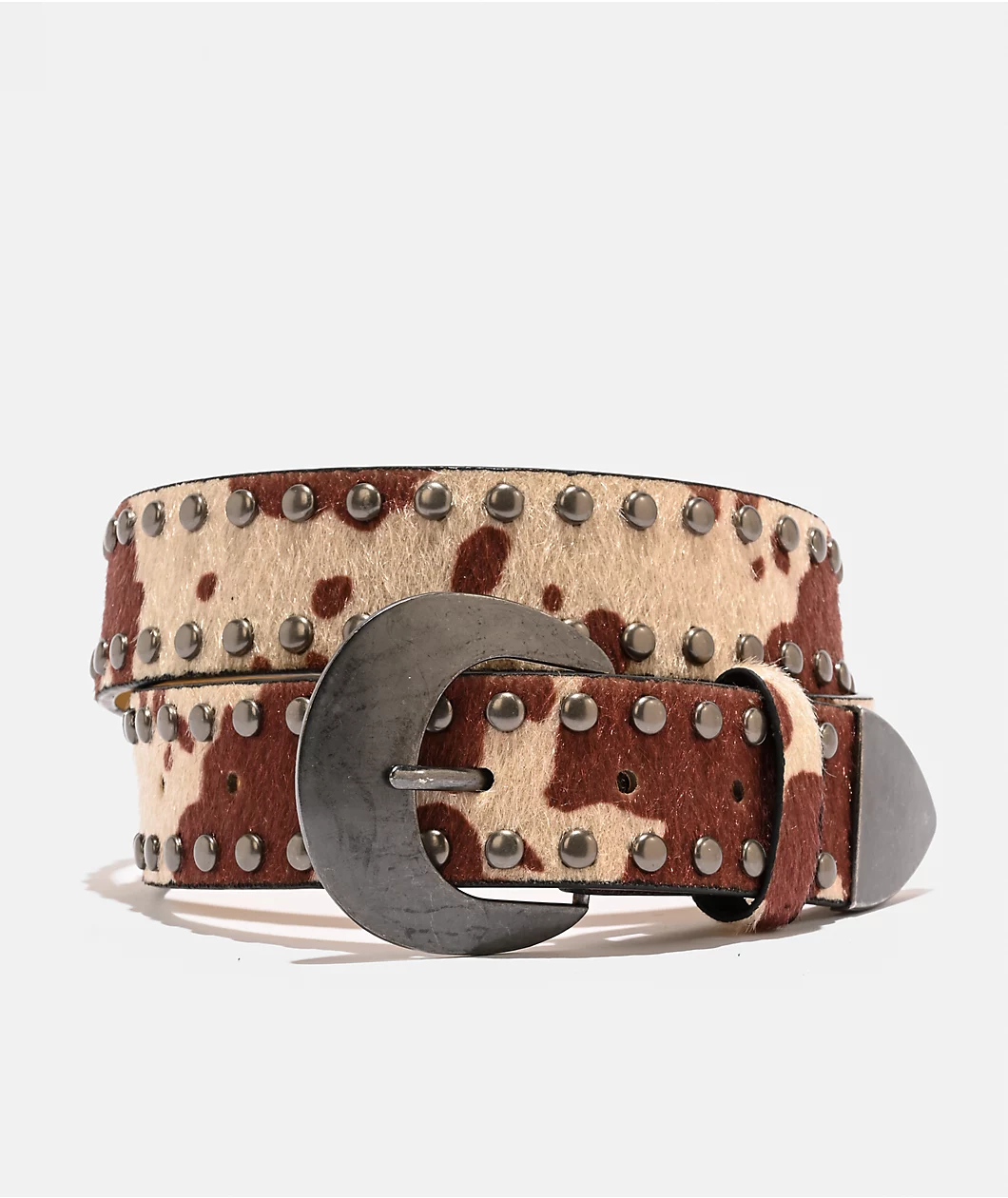 Roning By Benjart Jude Western Cow Print Belt