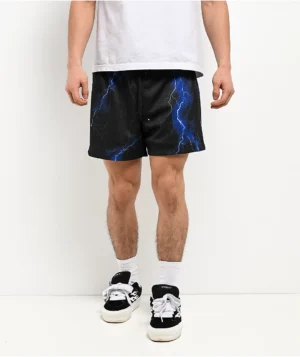 Roning By Benjart Lightning Black Mesh Shorts