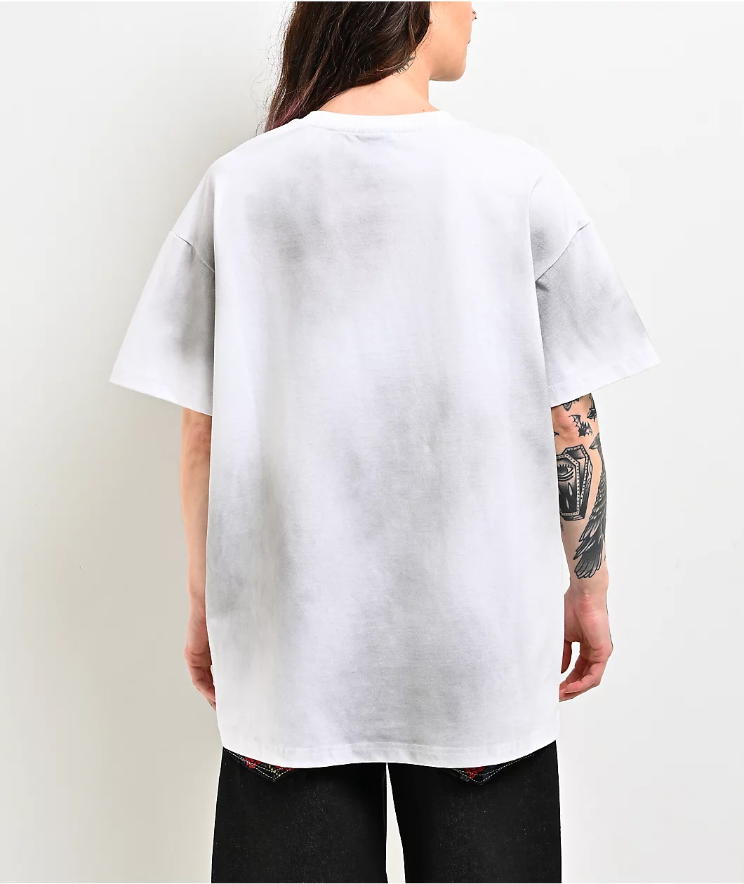 Roning By Benjart Maeve Angel White Wash Oversized Boxy T-Shirt - Image 2