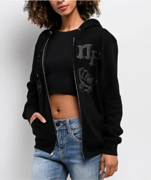 Roning By Benjart Night Crawler Black Zip Hoodie