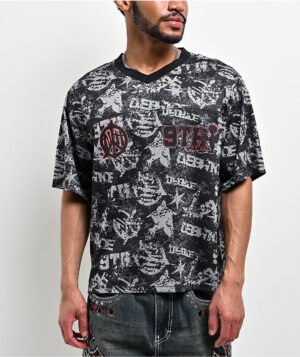 Roning By Benjart Reject Black Crop Football Jersey