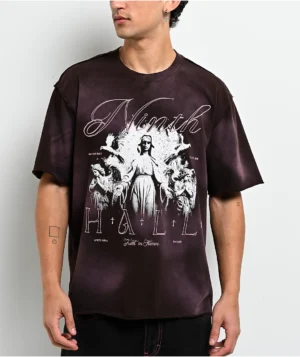 Roning By Benjart Requiem Brown Wash Boxy T-Shirt