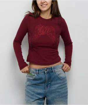 Roning By Benjart Selma Red Thermal Long Sleeve T-Shirt