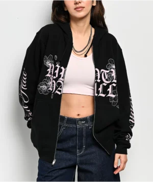 Roning By Benjart Serenity Black Zip Hoodie