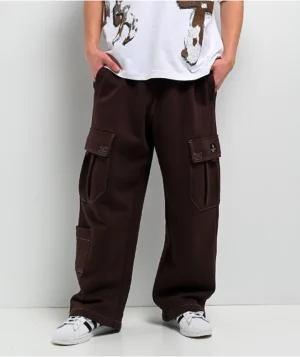 Roning By Benjart Stash Brown Baggy Cargo Sweatpants