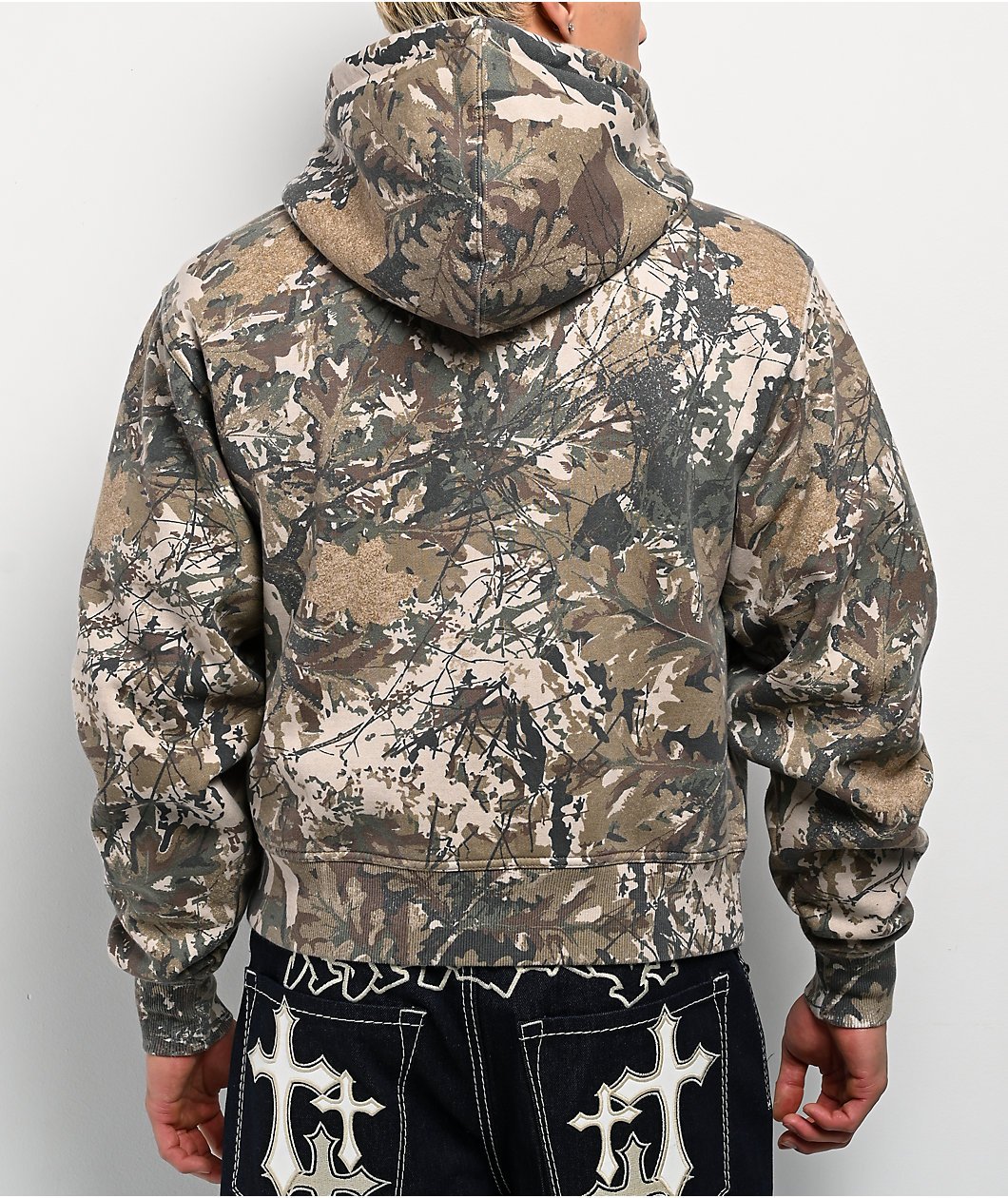 Roning By Benjart Swamp Smoke Camo Zip Hoodie - Image 2