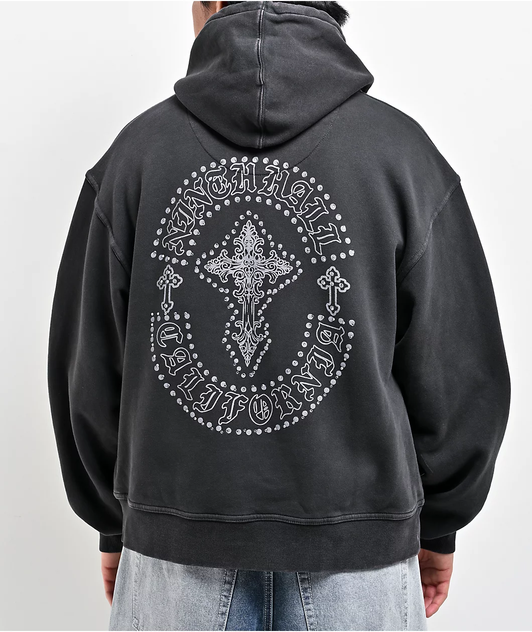 Roning By Benjart Tone Def Charcoal Wash Hoodie