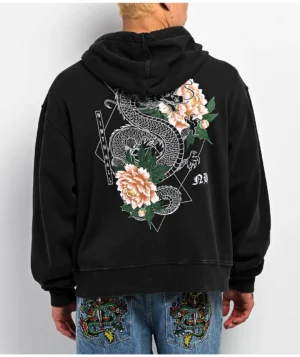 Roning By Benjart Venom Black Wash Zip Hoodie