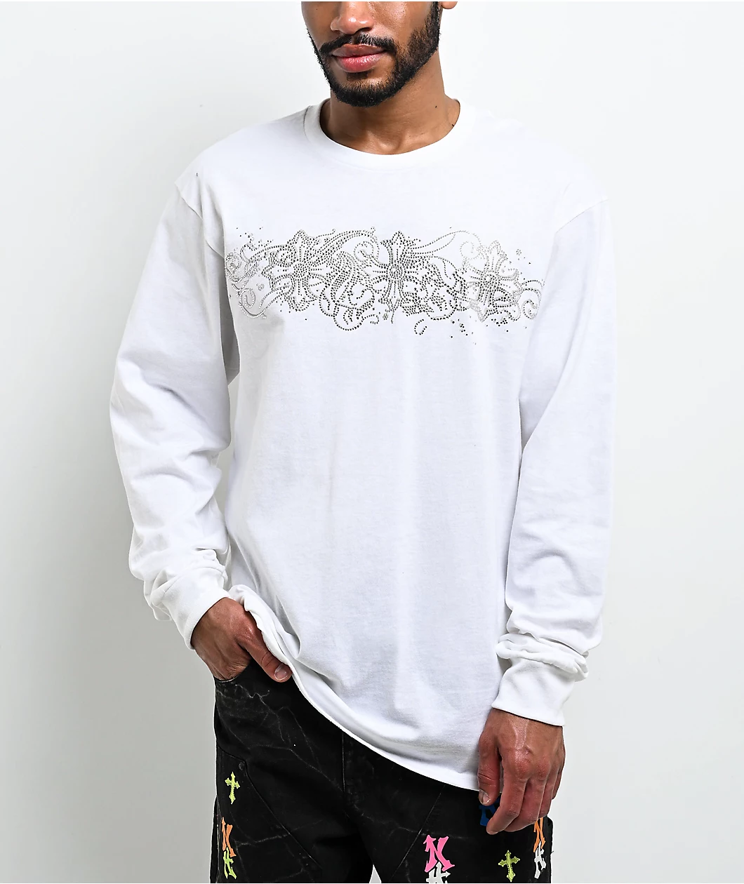 Roning By Benjart Y2K Rival White Long Sleeve T-Shirt